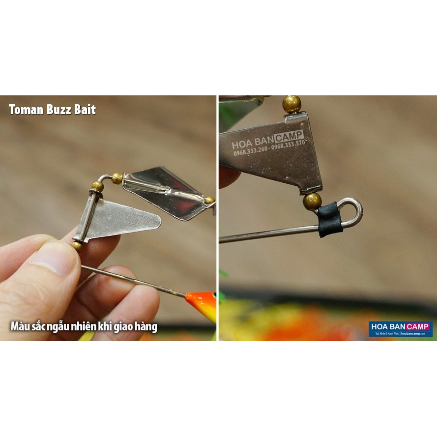Mồi Lure Lóc Bông Toman - Buzz Bait Thailand Handmade | 27g - 13.5cm
