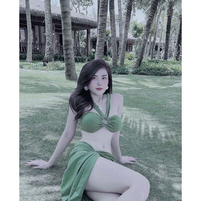 Đồ bơi nữ đi biển - Bikini 2 mảnh chữ V Hồ Ngọc Hà sang chảnh [Cao Cấp] | BigBuy360 - bigbuy360.vn
