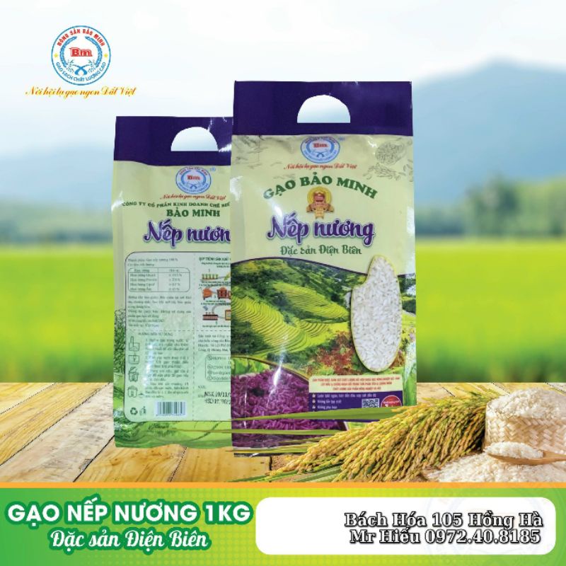 [HỎA TỐC] Gạo Nếp Nương Điện Biên 1kg chính hãng Bảo Minh