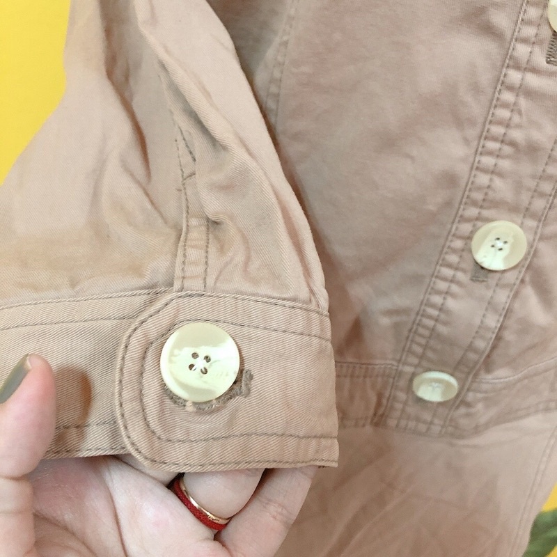 Đầm suông kaki túi hộp hàng si 2hand