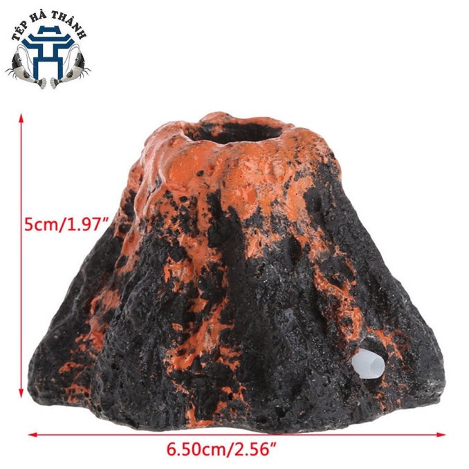 Đầu Sủi Oxy Mô Hình Núi Lửa Trang Trí Cho Bể Cá Cảnh, Bể Thủy Sinh