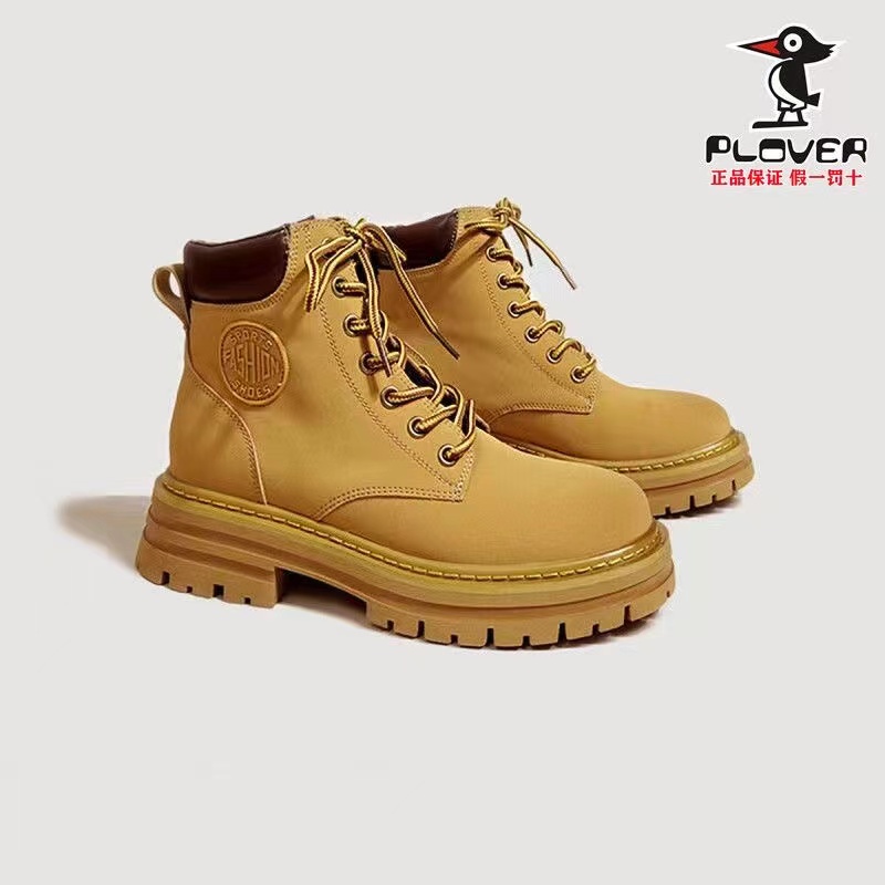 Giày cao cổ nữ Giày Boot Thắt Dây Thiết Kế Mới Thời Trang Dành Cho Mùa Thu Đông