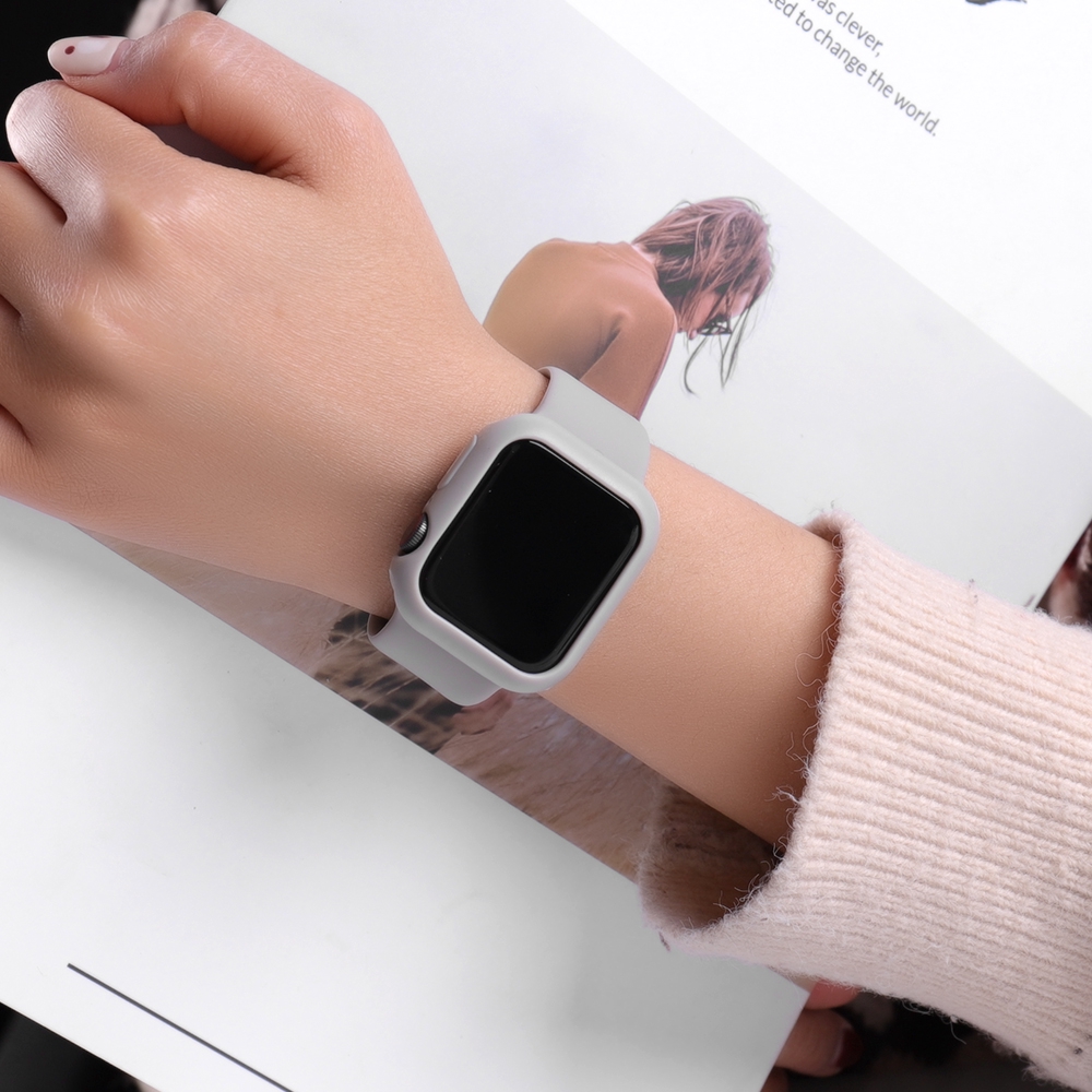 Ốp Bảo Vệ Mặt Đồng Hồ Thông Minh Apple Watch 5 Silicone