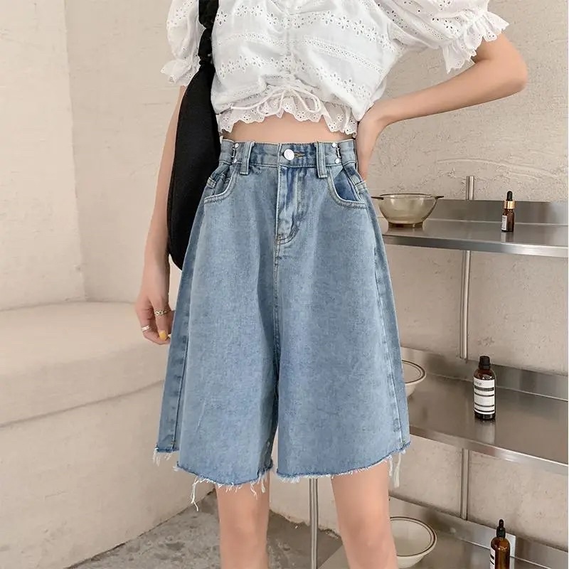 Quần Jeans Ngố Nam Nữ Unisex Có Khuy Điều Chỉnh Eo Màu Xanh Nhạt Chất Đẹp Loại 1 Ống Rộng Cạp Cao Đủ Size Ulzzang