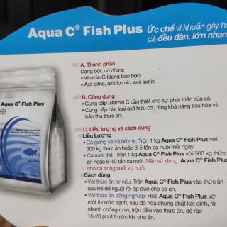 Ức chế vi khuẩn có hại Aqua C Fish Plus 1kg