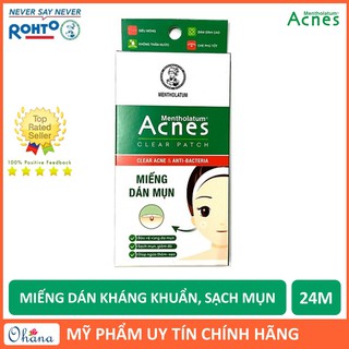 Miếng Dán Mụn Kháng Khuẩn, Sạch Mụn Acnes Clear Patch (24 Miếng)