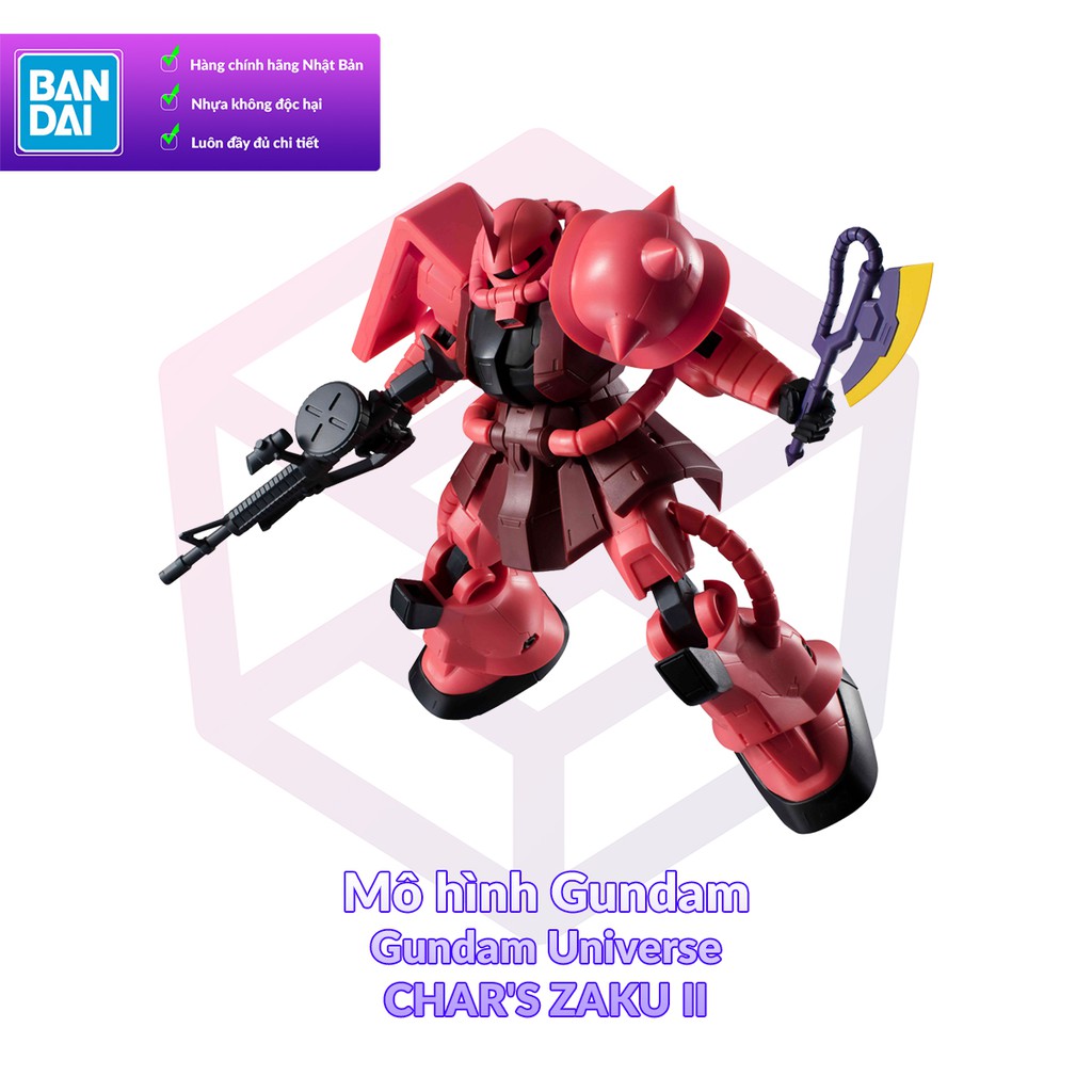 Mô Hình Gundam Bandai Gundam Universe GU-12 CHAR'S ZAKU II - MS Gundam [FDC]