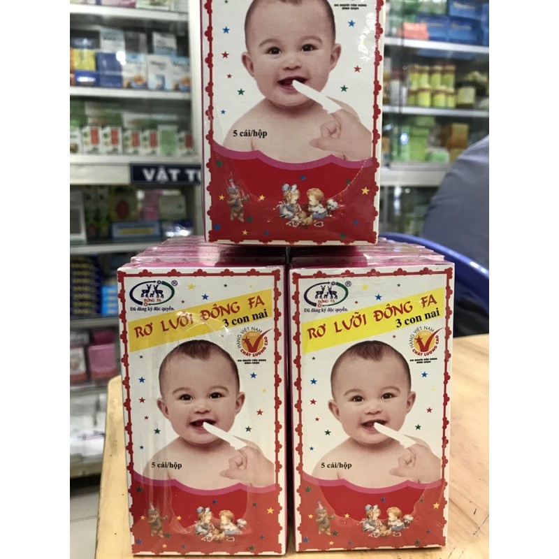 ✅ Gạc rơ lưỡi Đông Fa, Vệ sinh răng miệng ,lưỡi Cho bé