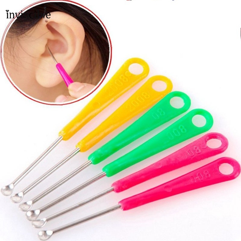 Dụng Cụ Làm Sạch Ráy Tai Bằng Thép Không Gỉ Có Thể Tái Sử Dụng Nhiều Màu Sắc