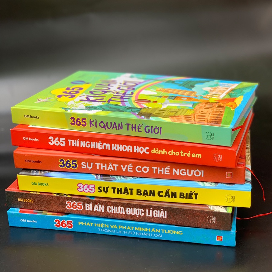Combo 2 Cuốn: 365 Bí Ẩn Chưa Được Lí Giải + 365 Thí Nghiệm Khoa Học Dành Cho Trẻ Em