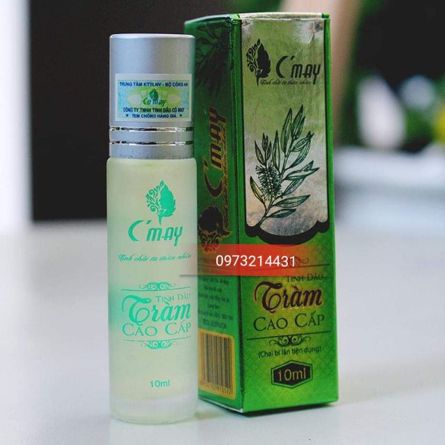 Combo 5 lọ Tinh dầu tràm cao cấp Cỏ May (3 lọ dạng nhỏ giọt và 2 lọ dạng bi lăn)