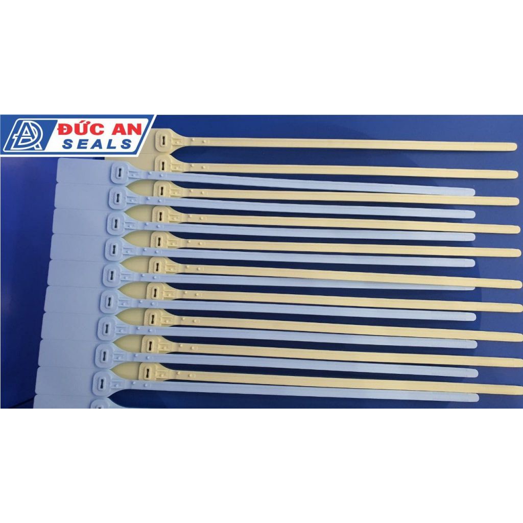 50 chiếc - Seal khóa niêm phong kẹp chì dây nhựa hãm thép dẹt nhập khẩu DA21