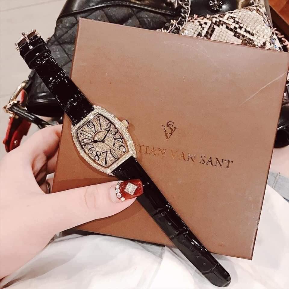 Đồng hồ nữ Christian Van Sant da màu đen