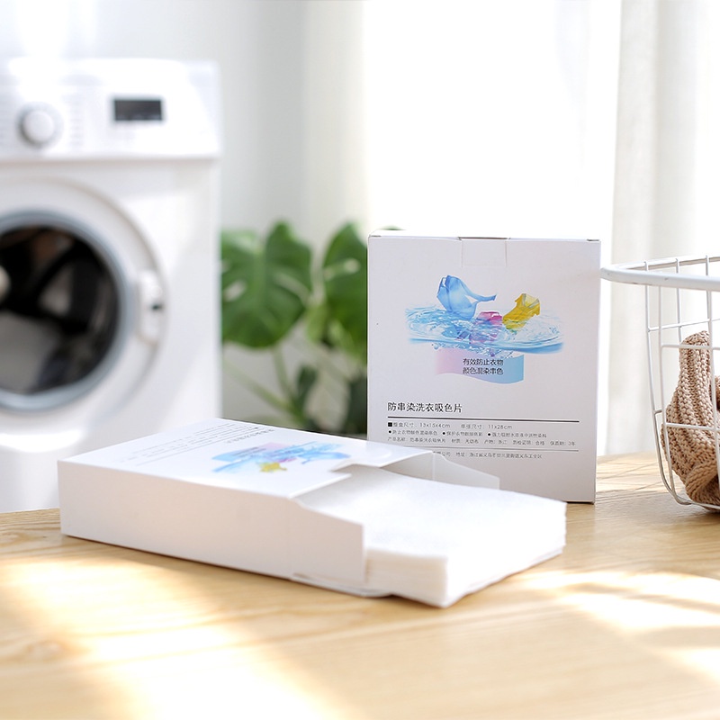 SUPO DEPOT - [Bộ 24 Tờ] Tấm Giặt Đồ] Màu Sắc Hỗn Hợp Chống Nhuộm