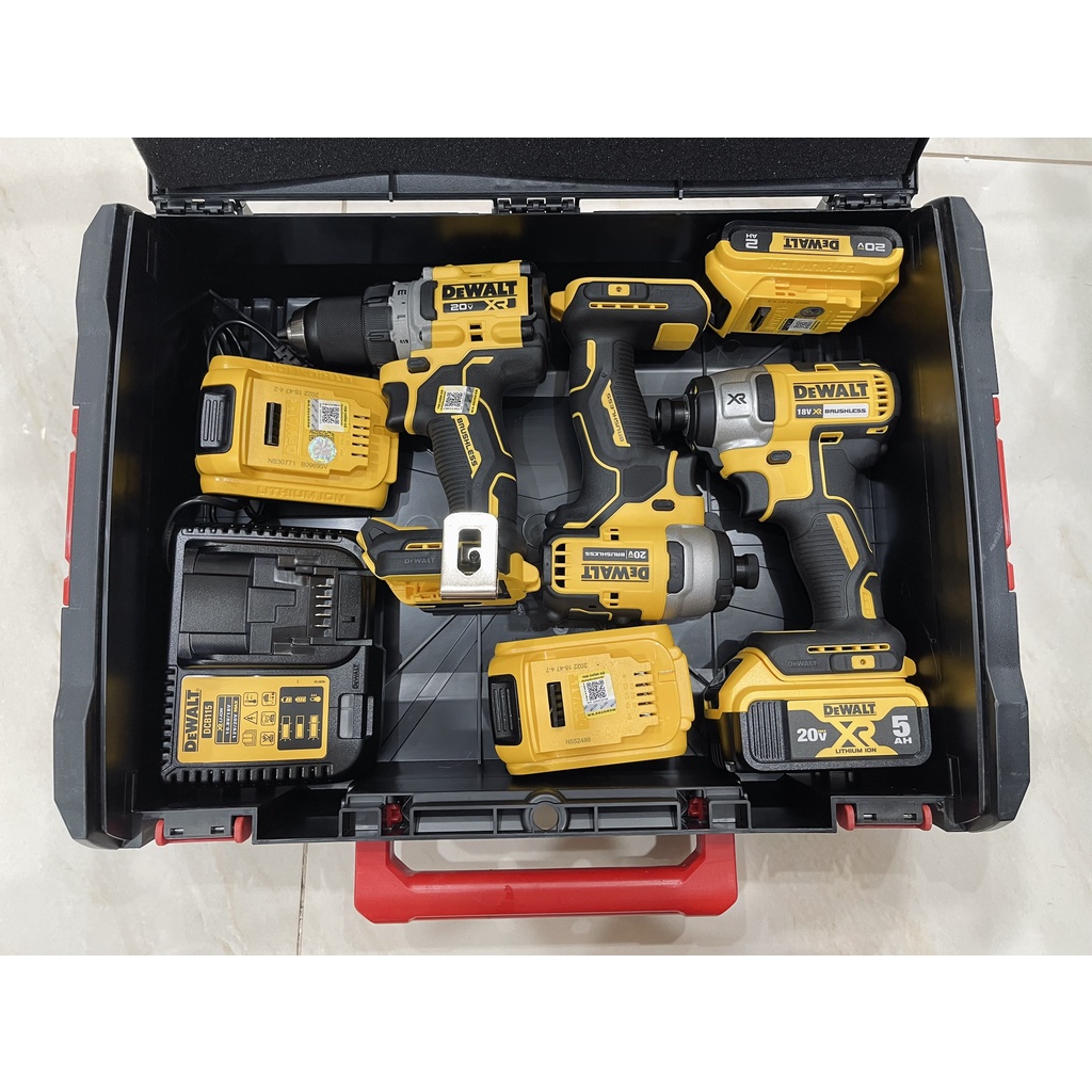 Thùng Dewalt hộp đựng máy khoan Dewalt DCD796 DCF850 DCF887 DCD996 DCD805 999 chính hãng Nghề Mộc