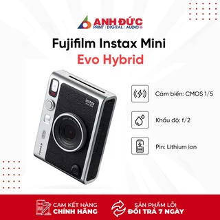 Fujifilm Instax Mini Evo Hybrid - Máy ảnh, Máy in, Máy chụp ảnh lấy liền 3 trong 1 - Bảo hành 12T