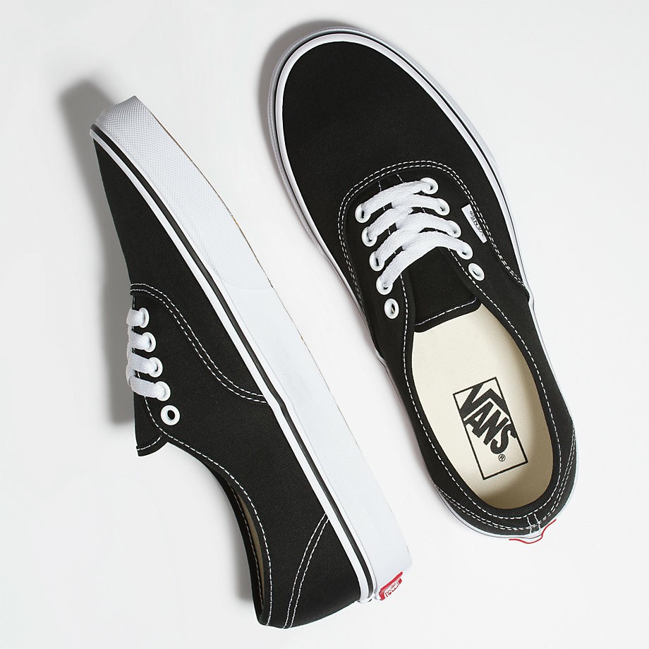 [Mã FAGREEN245 giảm tới 30K đơn 99K] Giày Sneaker [REAL] Vans-Authentic-Black-White-VN000EE3BLK | BigBuy360 - bigbuy360.vn