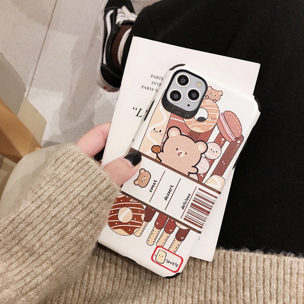 [ SAMSUNG ] Ốp Lưng Da IMD Candy Bear - | BigBuy360 - bigbuy360.vn