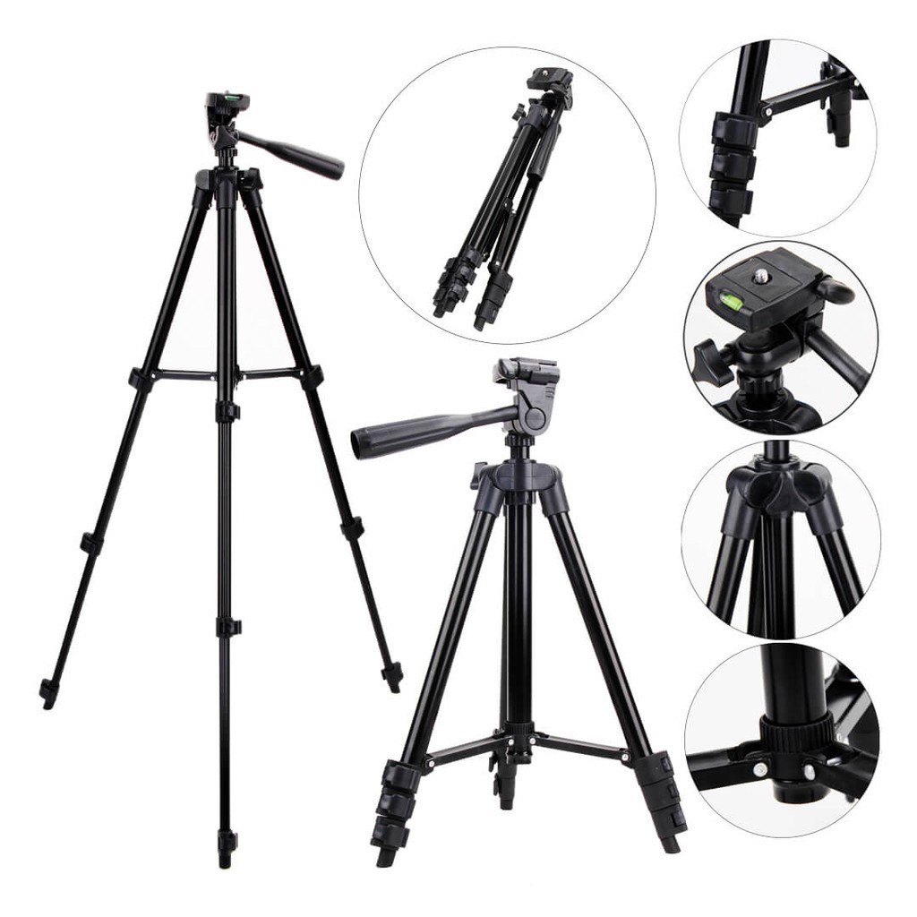 Gậy 3 Chân Chụp Hình Máy Ảnh, Điện Thoại Tripod TF - 3120 Loại Tốt Cao Cấp