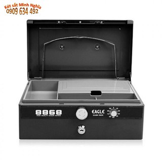 Két sắt đựng tiền cho thủ quỹ, thu ngân, bảo vệ mini Eagle 8868, 668L