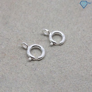 Móc khoá tròn dây chuyền, lắc bạc - Trang Sức Bạc