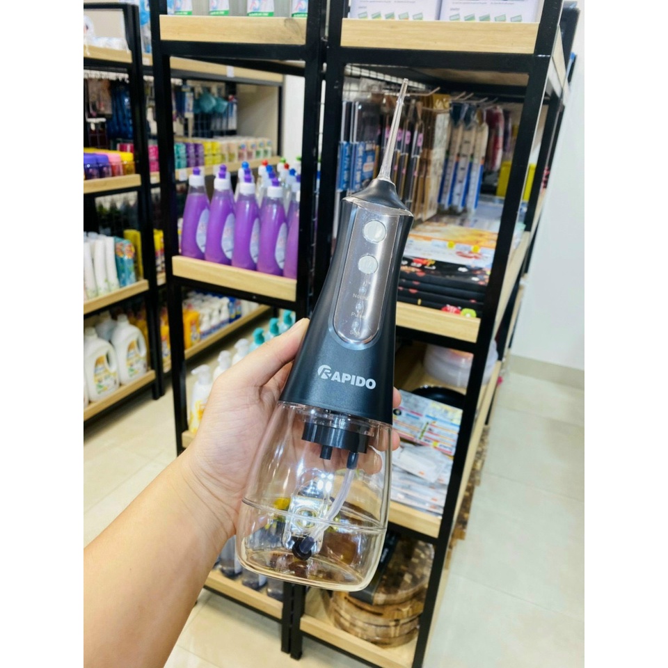 Máy tăm nước cầm tay Rapido RWB300 RWW300 Công Nghệ Đức Bảo Hành 12 Tháng Chính Hãng Tiện Lợi Du Lịch