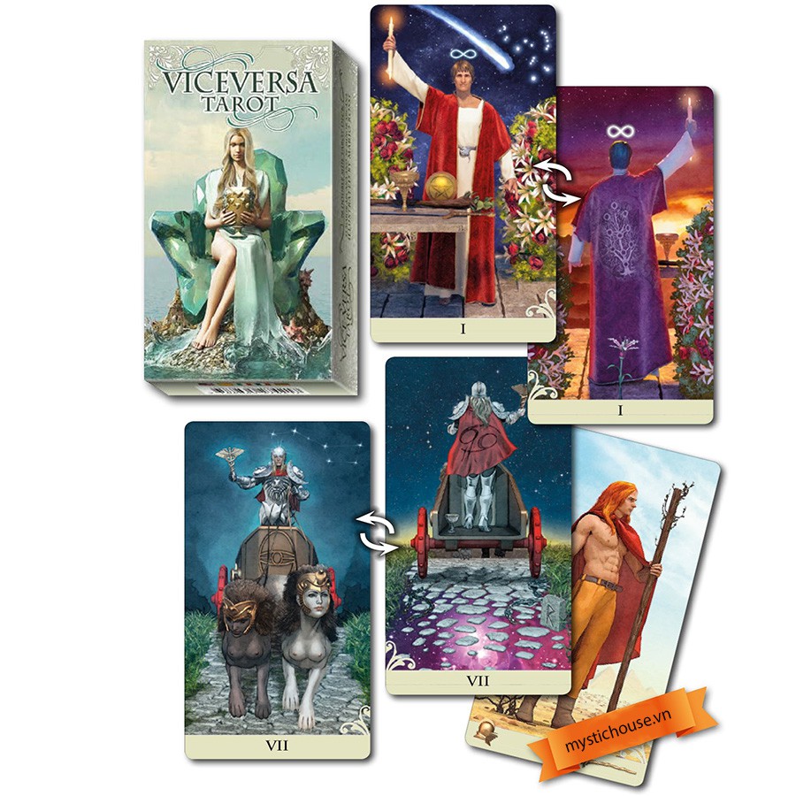 Bộ Bài Vice Versa Tarot - Bookset Edition  - Bài Gốc Authentic Chính Hãng 100%