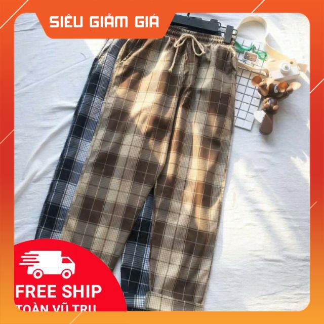 Quần caro ulzzang Unisex (Ảnh thật)