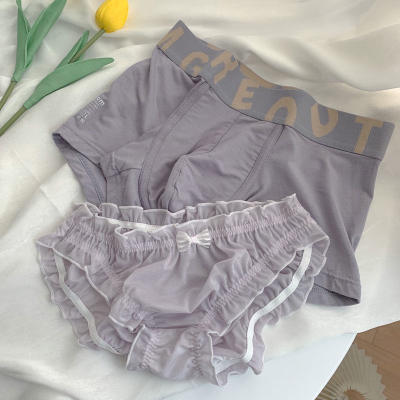 Quần Lót Lưới Lưng Vừa Không Đường May Gợi Cảm Cho Cặp Đôi