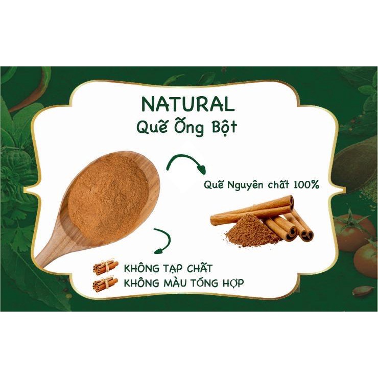 ( COMBO 2 HŨ) NATURAL Quế Ống Bột 40gr Dh Foods là loại gia vị rất quen thuộc trong nhiều nền ẩm thực