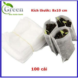 500 Túi vải tự hủy chuyên dụng ươm hạt giống, giâm hoa hồng 8×11cm
