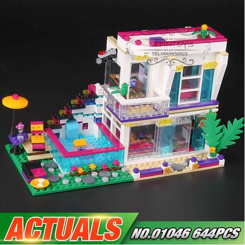 Đồ chơi Lắp ghép Mô hình Lepin Friends Livi's Pop Star House  biệt thự của ngôi sao nhạc pop Livi 81046 SX3008