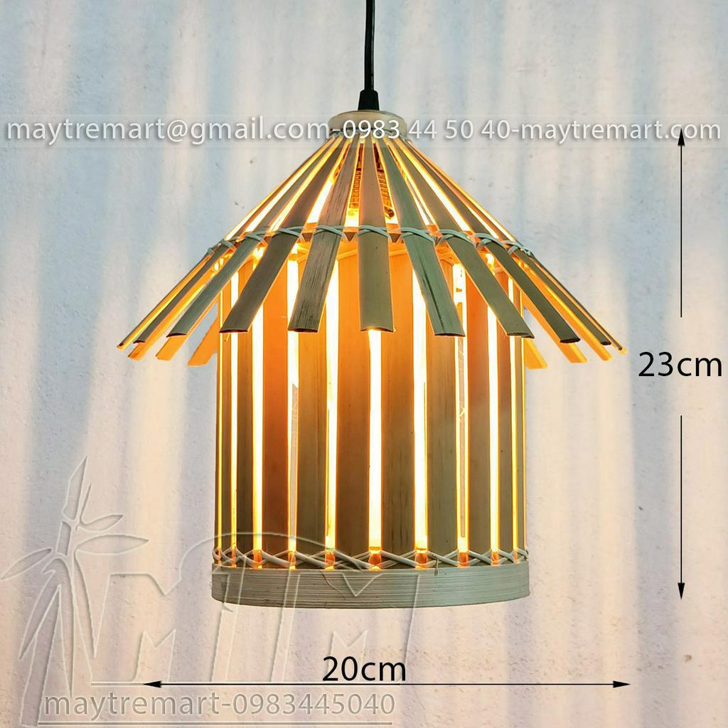 Đèn tre MTDT23 - Đèn mây tre, Đèn trang trí, Đèn treo thả