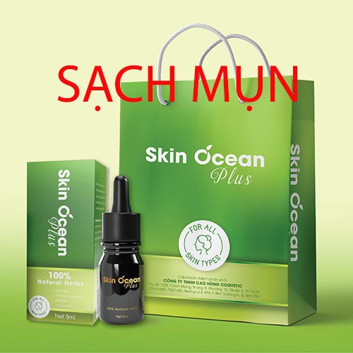 SERUM MỤN SKIN OCEAN PLUS XÓA TAN MỤN ĐẾN HƠN 99%, HIỆU QUẢ HƠN CẢ MONG ĐỢI