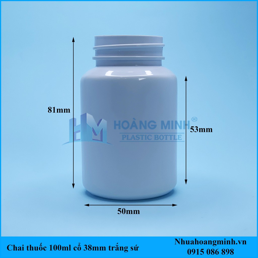 Combo Chai nhựa PET,HDPE nâu,trắng sứ 100cc. ( Lọ đựng thuốc )... lọ dược phẩm