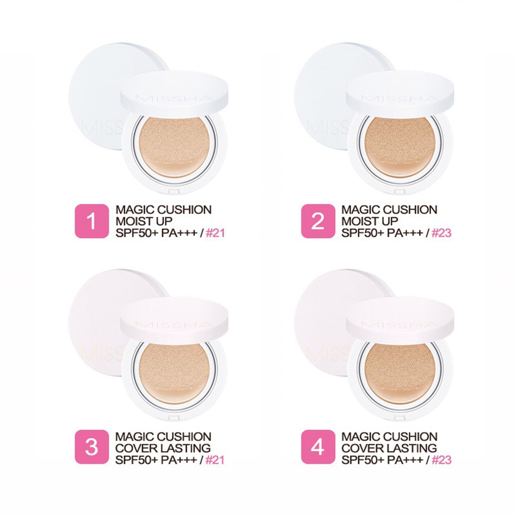 ( CHO DA KHÔ) Phấn Missha Magic Cushion Moist Up SPF50+ PA+++