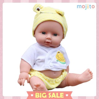 Búp Bê Em Bé Sơ Sinh Bằng Silicon 30cm Kèm Khăn