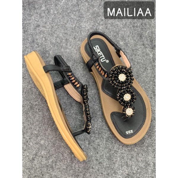 Sandal xỏ ngón MAILIAA quai đính đá dễ thương