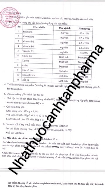 Giải độc gan Cà gai leo xạ đen