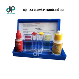 Bộ test ph và clo nước bể bơi 2 trong 1