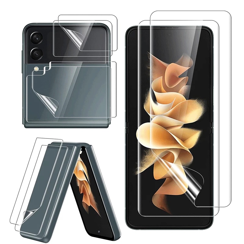 Miếng Dán Hydrogel Mềm 3 Trong 1 Bảo Vệ Màn Hình Điện Thoại Samsung Galaxy Z Flip 4