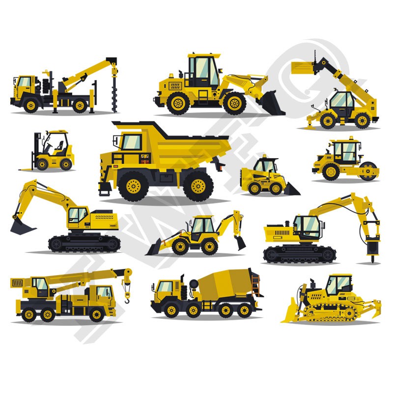 Miếng Dán Ủi Quần Áo Em Bé Hình Máy Xúc Cá Tính DIY Có Thể Giặt
