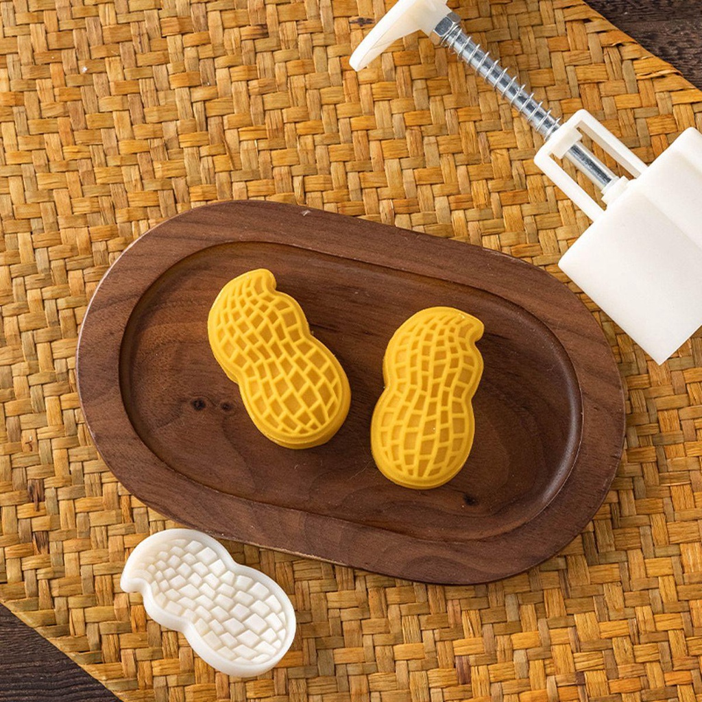 Khuôn Cắt Bánh Quy Hình Hạt Đậu Phộng 3D Phong Cách Trung Hoa