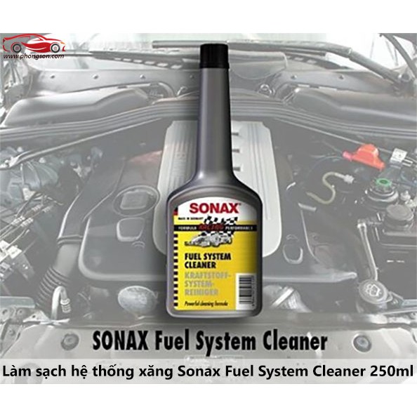 Dung môi pha xăng ô tô Sonax Fuel system cleaner 515100 250ml