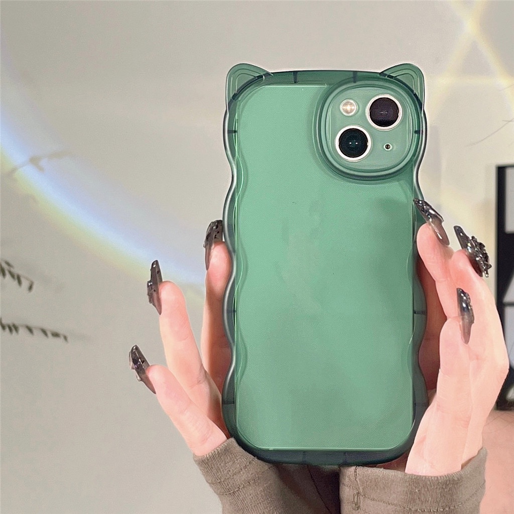 Ốp Điện Thoại TPU Mềm Hình Tai Mèo Gợi Cảm Cho iphone 13 Pro Max 12 Pro Max