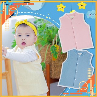 (Haki) Áo gile cho bé vải sợi tre chần bông cao cấp Haki - Bamboo BB018 _Chuẩn Chính Hãng