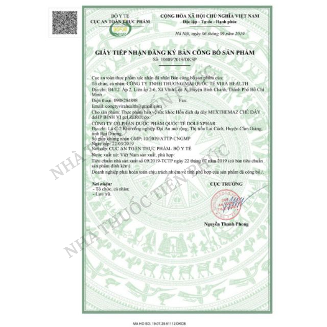 Chè dây DEHP bình vị Gel - Hỗ trợ giảm viêm loét dạ dày do xoắn khuẩn HP Hộp 20 gói, 30 gói