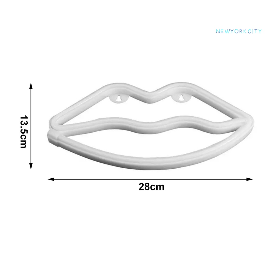 Đèn LED Neon Hình Đôi Môi Dùng Trang Trí Phòng Ngủ