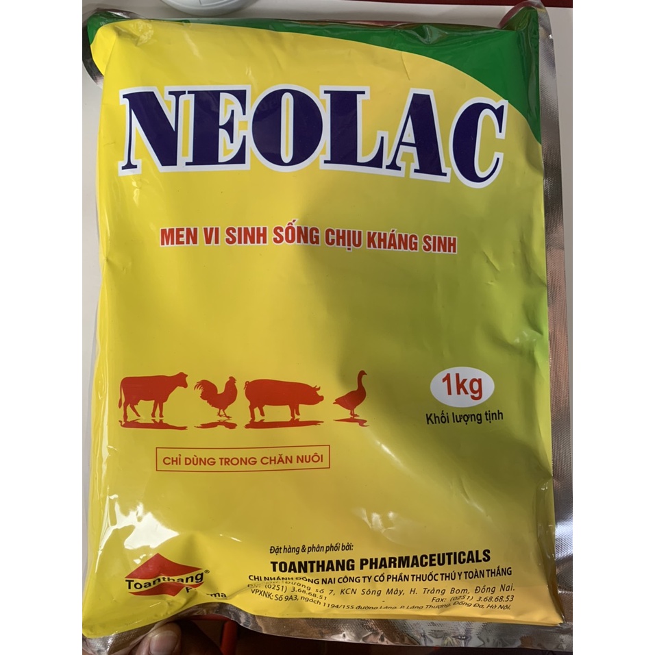 NEOLAC  Men Sống Chịu Kháng Sinh, Men Vi Sinh Sống, phòng tiêu chảy, rối loạn tiêu háo.....