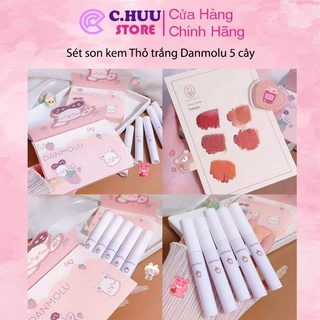 Sét son kem Thỏ trắng Danmolu 5 cây
